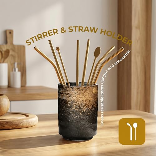 Ceramic Spoon Holder for Coffee Bar