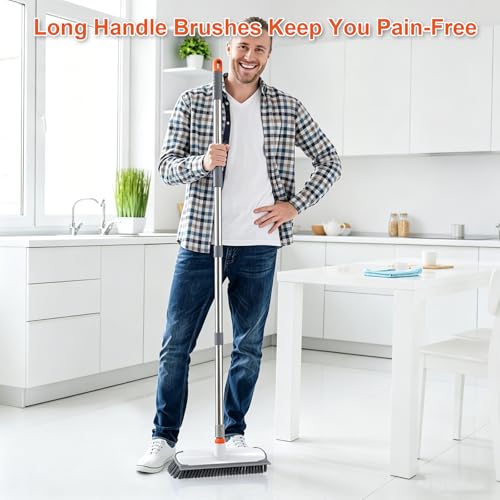 Floor Scrub Brush with Long Handle