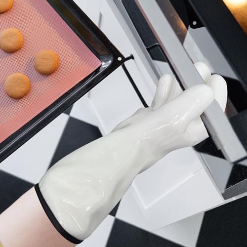 BBQ Gloves for Food Contact Grilling Gloves White (2 Count)