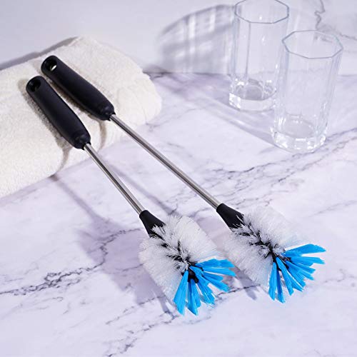 Stainless Steel Bottle Brush with Replaceable Head (2 Count)