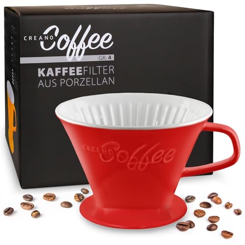 Porcelain Coffee Dripper Red