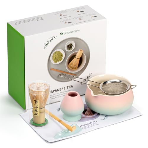 Matcha Whisk Set with Ceramic Matcha Bowl