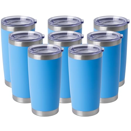 20oz Stainless Steel Tumblers Bulk (8 Count)