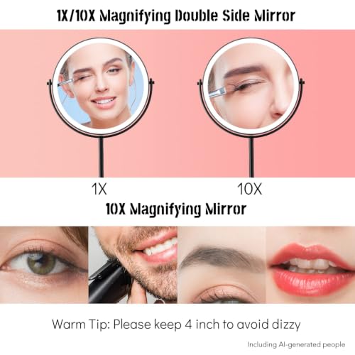 8” Lighted Makeup Mirror