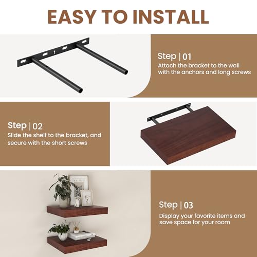 9 Inch Deep Floating Shelves (2 Count)