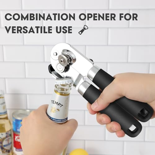 Hand Held Can Opener Manual with Magnet for Home Kitchen