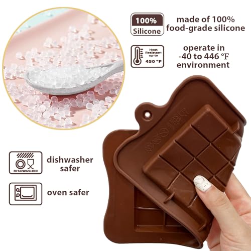 Chocolate Bar Molds Silicone Classic 4 Pack (4 Count)