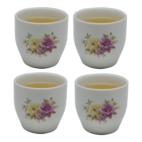 Porcelain Teacup (4 Count)