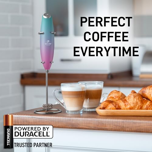 Powerful Milk Frother Wand With Duracell Batteries