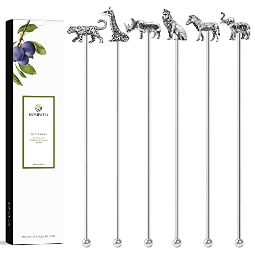 6 Pcs 7.5'' Metal Stir Sticks