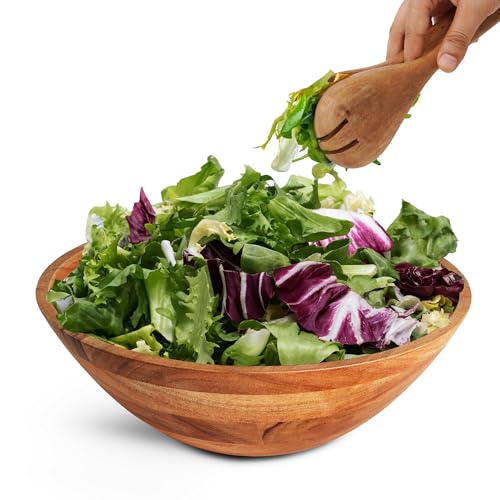 Wooden Salad Bowl Set