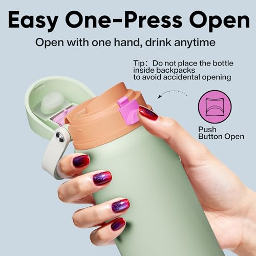 Insulated Water Bottle with Straw