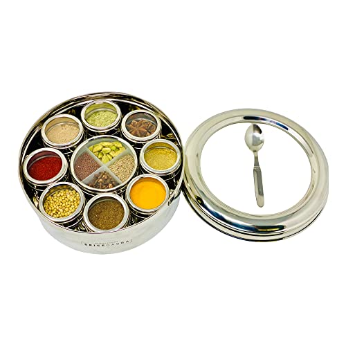 Stainless Steel Indian Spice Box