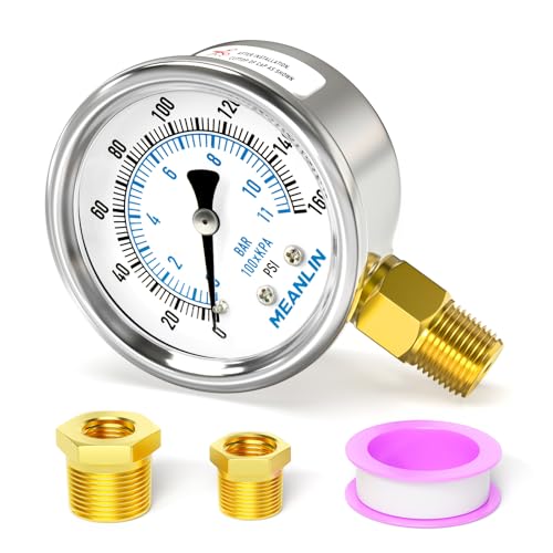 0~160Psi Dry Pressure Gauge Stainless Steel 1