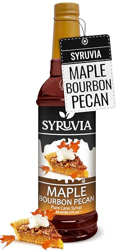 Coffee Syrup Maple Bourbon Pecan Flavored Syrup for Drinks (25.4 Fl Oz)