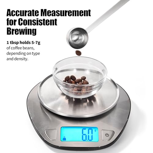 Metal 4.3in Long Handle Coffee Scoop for Ground Coffee