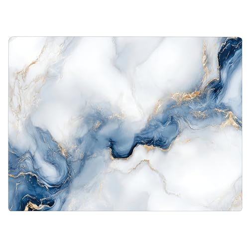 White Blue Cloudy Agate Kitchen Glass Cutting Board Ocean Decorative Gift Granite Stone Rock Gift For Her Mom Wife