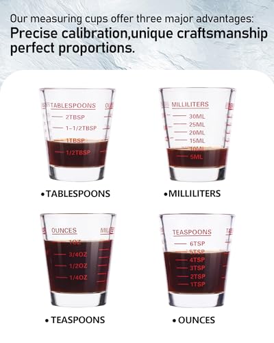 Shot Glass Measuring Cup Set (2 Count)