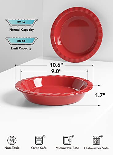Ceramic Pie Pans for Baking (2 Count)