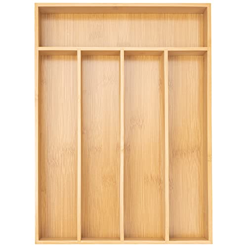 Silverware Organizer Kitchen Drawer Organizer Utensil Organizer Bamboo Silverware Holder Cutlery Organizer in Drawer Flatware Organizer Tray