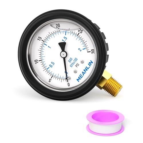0~30Psi Stainless Steel Liquid Filled Pressure Gauge 1