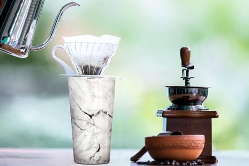 Stainless Steel Vacuum Insulated Tumbler Travel Mug 20 oz Coffee Cup with 2 Lids and Straws