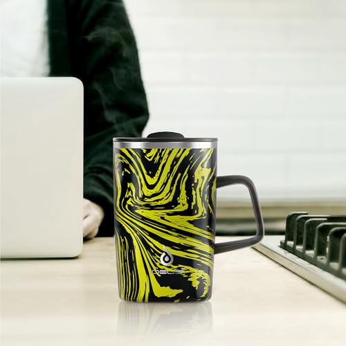 16 oz Insulated Coffee Mug with Lid and Handle