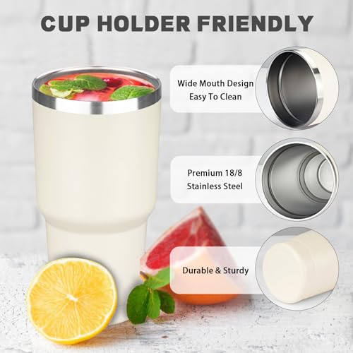 30 oz Tumbler with Lids and Straws