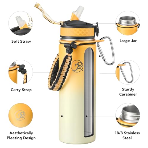 24oz Insulated Stainless Steel Travel Water Bottle
