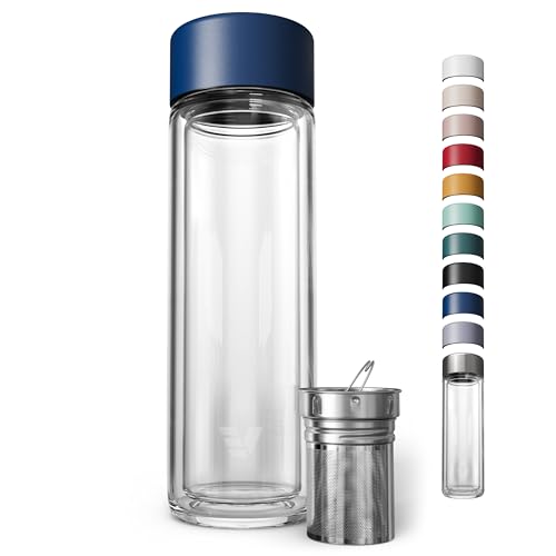 Glass Multi Tea Infuser Bottle 14oz