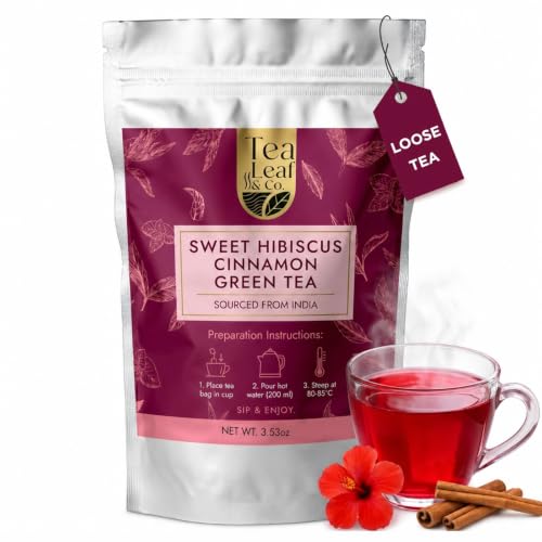 Sweet Hibiscus Green Tea Loose Leaf (3.53 Ounce)