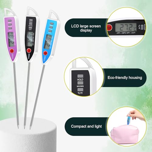 10 Set Digital Food Thermometer Long Probe Instant (10 Count)
