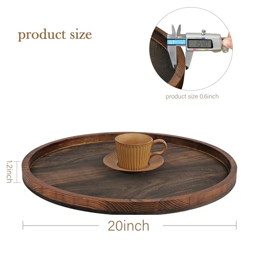 20" Rustic Wooden Serving Tray