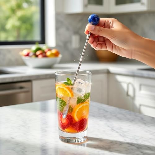 6 Pcs 7.5'' Metal Stir Sticks