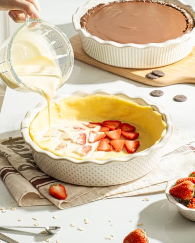 Ceramic Deep Pie Pan Set of 2 (2 Count)