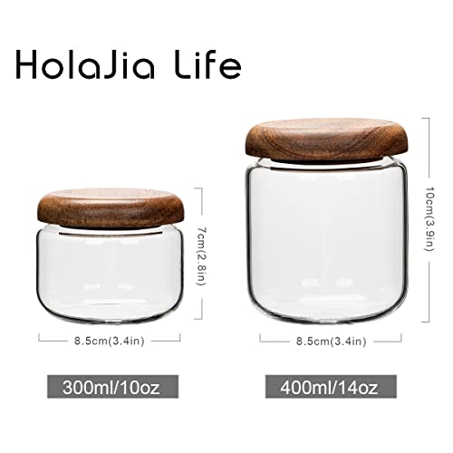 Glass Food Storage Containers With Wooden Lids