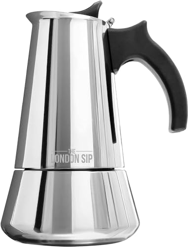 London Sip Stainless Steel Stovetop Espresso Maker Moka Pot Italian Coffee Percolator
