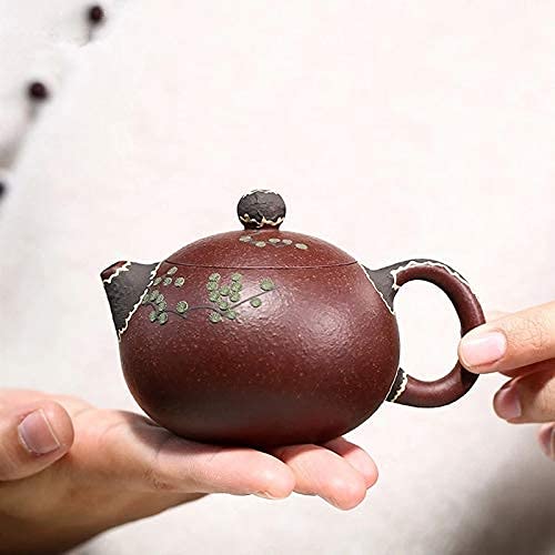 Tea Set New Yixing Classic Xishi Tea Pot Purple Clay Filter Teapots Beauty Kettle Raw Ore Handmade Boutique Zisha Tea Set Gifts 140Ml Tea Set Lofty Ambition