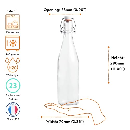 Swing Top Bottle 500ml (3 Count)