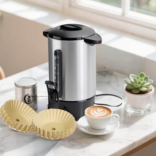 150Pcs Unbleached Paper Coffee Filters for Hamilton Beach 45 Cup 40515G (150 Count)