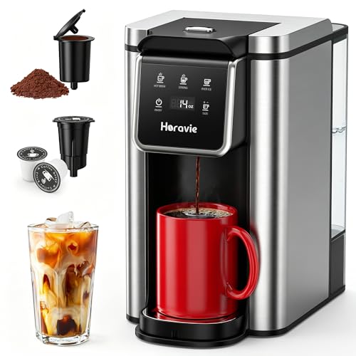 Iced Single Cup Coffee Machine for K Pod and Ground