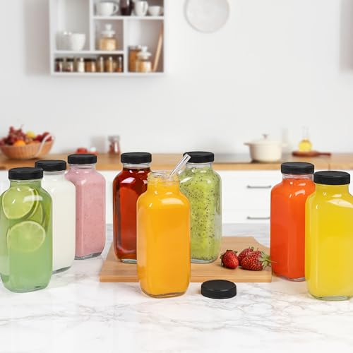 Juice Bottles with Lids (8 Count)