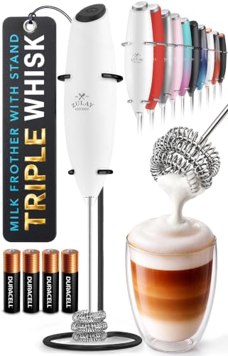 Powerful Milk Frother Wand With Duracell Batteries