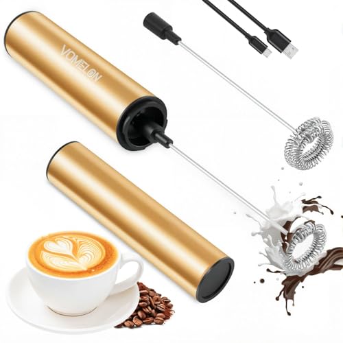 Rechargeable Milk Frother Handheld Electric Frother Wand Milk Foamer Drink Mixer for Coffee