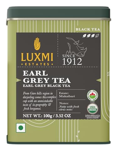 Estates Garo Hills Earl Grey Tea 100gm Tin (3.5274 Ounce)