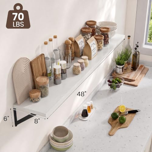 Wall Mounted Floating Shelves Set of 2 (2 Count)