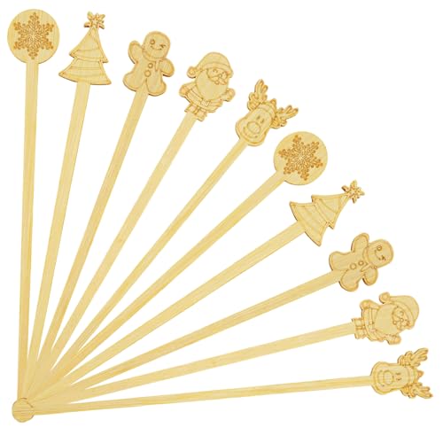50PCS Bamboo Coffee Stirrers
