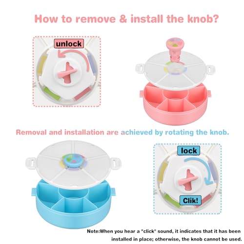 Kids' Rotating Snack Container Set