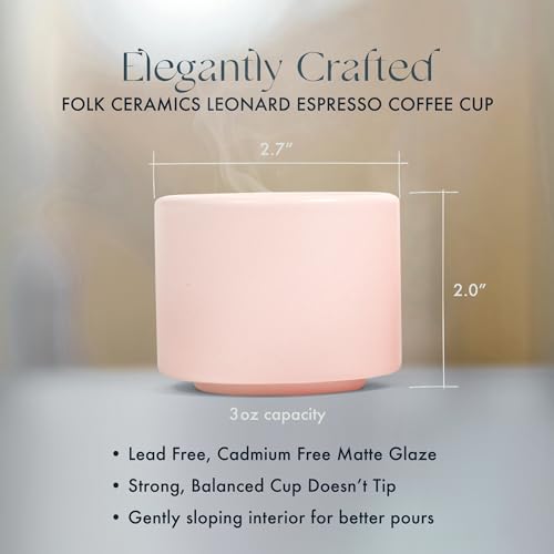 Leonard Ceramic Espresso Cups (2 Count)