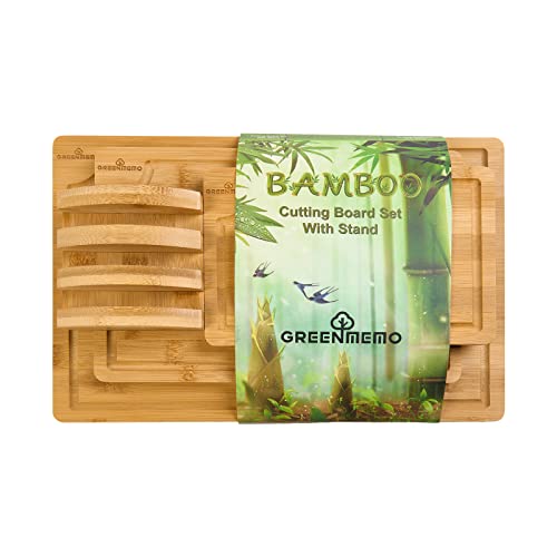 Bamboo Cutting Boards for Kitchen (4 Count)